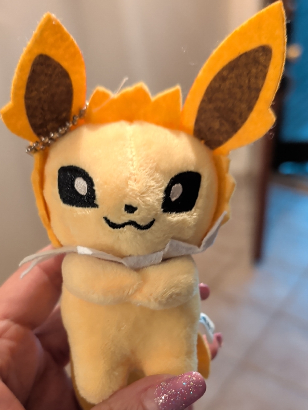 Yellow Plush Small Pet Toy - Soft Fluffy Companion